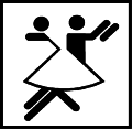 Tanzpaar-Piktogramm